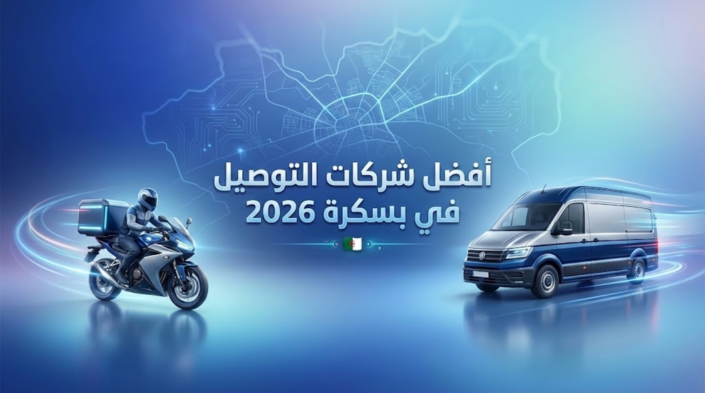 أفضل شركات التوصيل في بسكرة 2026 – مقارنة السرعة والتغطية داخل الولاية